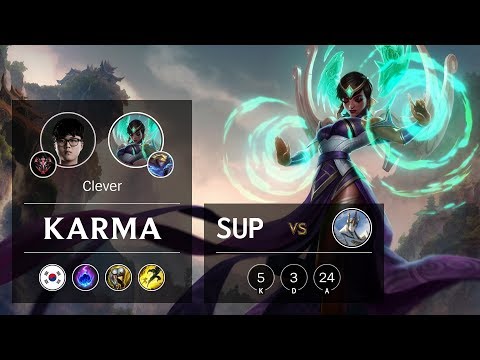 Karma Support vs Galio - KR Grandmaster Patch 9.23