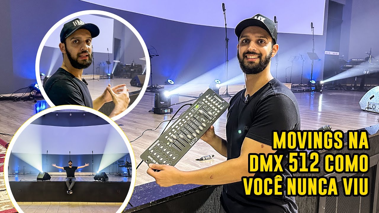 OLHA O QUE ESSE CARA FAZ COM CONTROLADOR SIMPLES DE ILUMINAÇÃO NA IGREJA!
