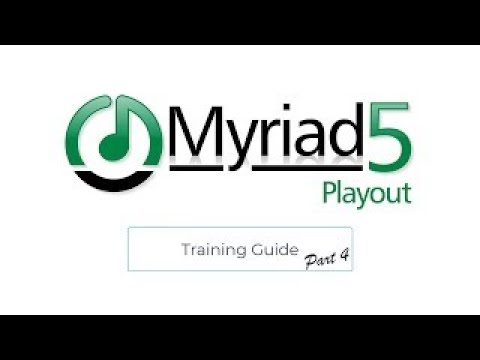Myriad 5 Playout Training Course - Part 4: Myriad Schedule (2021 Update)