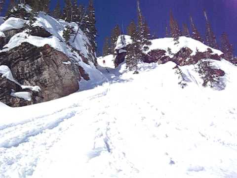 Joel skis Devil's Castle