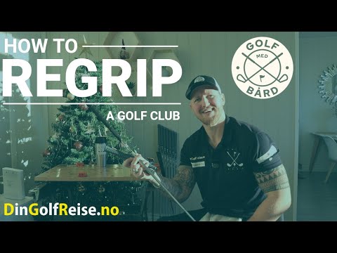 How To Regrip GOLF CLUB | At Home | First Time