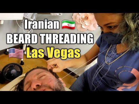 🇮🇷 IRANIAN BEARD THREADING by "Sayeh" 📌 Las Vegas, Nevada 🇺🇲