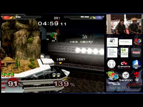 Super Smash Bros Melee DR Ray vs BBC Hawk  - Puerto Rico First Attack Tournament