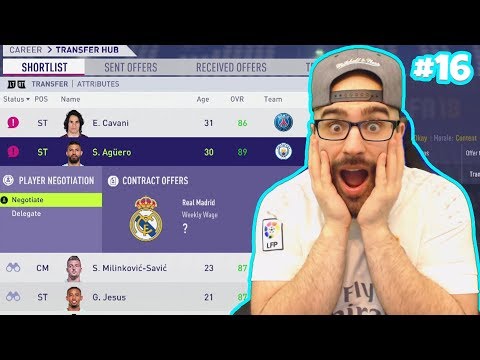 OMG AGUERO JOIN REAL MADRID! *$90,000,000* - FIFA 18 Career Mode Real Madrid #15