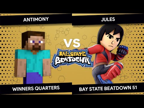 Bay State Beatdown 51 - Jules (Mii Brawler) vs Antimony (Zombie) - Winners Quarters