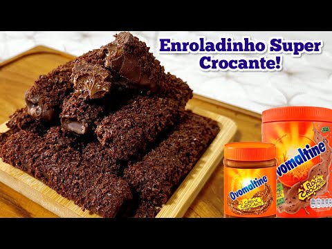 ENROLADINHO DE OVOMALTINE SUPER CROCANTE