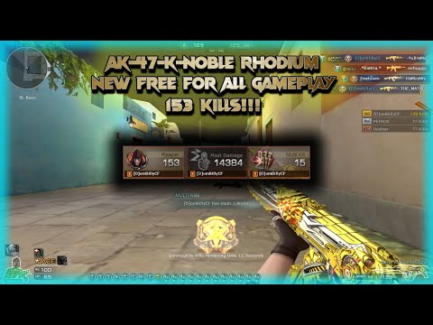 Crossfire West | AK-47-K-Noble Rhodium | New Free For All Gameplay | 153 Kills!!!