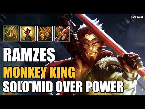 Dota 2 RAMZES [Monkey King] Solo Mid OVER POWER