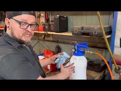 How to use Orion Motor Tech Pneumatic Transmission Fluid Pump and Oil Extractor Pump