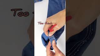 SEWING HACKS HOW TO FOLD HEM JEANS PERFECT