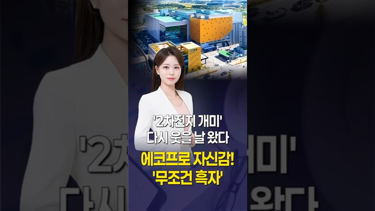 에코프로 '무조건 흑자' 자신감!…'2차전지 개미' 다시 웃을 날 왔다 #1분뉴스