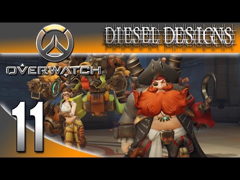 Overwatch Gameplay : EP11: YAARR Torbjorn & D.VA Legendary Skins! (HD Multiplayer FPS)