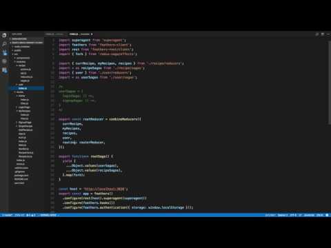 Fullstack Feathersjs and React Web App Updated part 17