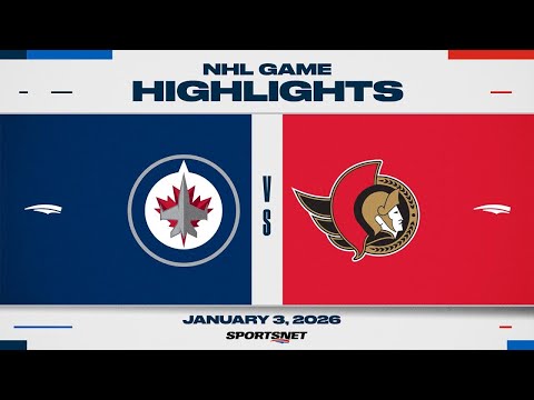 NHL Highlights | Jets vs. Senators - January 3, 2026