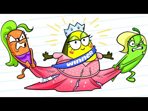 Vegetables Fight for Beauty Contest Prize