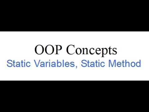Bangla Java Programming Static Variables Static Method Oop Concepts Bangla Tutorial