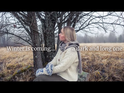 Das nordische Dorfleben vor dem langen Winter