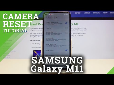 How to Reset Camera Settings in Samsung Galaxy M11 – Restore Camera Defaults