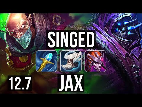 SINGED vs JAX (TOP) | Rank 2 Singed, 9/2/14, Godlike | BR Challenger | 12.7