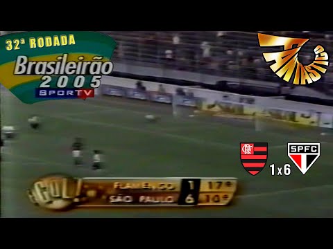 Brasileirão 2005 - Flamengo 1x6 São Paulo