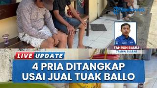 Peredaran Miras Kembali Terungkap, Polisi Amankan 4 Pria Penjual Minuman Jenis Ballo di Polman