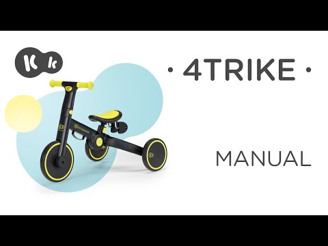 Kinderkraft sulankstomas vaikiškas triratukas 3 viename 4TRIKE KR4TRI00PNK0000, rožinis