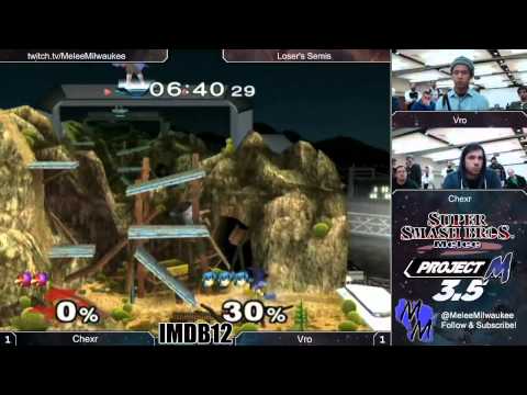 IMDB12 - Chexr (Falco, Jigglypuff) vs Vro (Marth) - Melee Loser's Semis