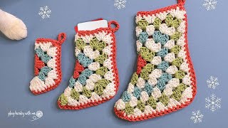 How to Make a Granny Stocking in ANY Size (Perfect for Gift Cards!) 🤩🎄