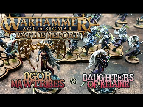 Warhammer: Age of Sigmar Battle Report - Daughters of Khaine vs. Ogors