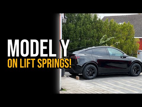 (ENG) Model Y on Eibach Pro-Lift springs!