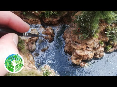 Making an AWESOME river diorama PLUS my FIRST ATTEMPT at making pine trees