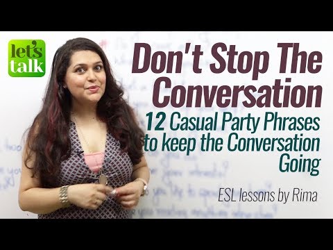 Casual Party Conversation Phrases to Speak fluent & Confident English – Free English Lessons Video
