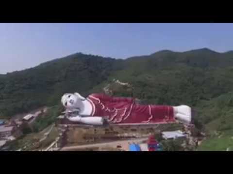 Nosso famoso Buda Reclinado em Mawlamyine, Myanmar!