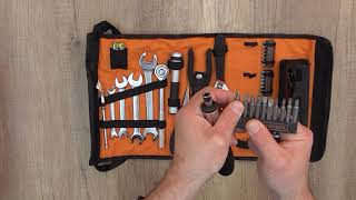 Unboxing Black & Decker A7144-XJ Handy Roll-Up Tool Bag with Automobile Tools - Bob The Tool man