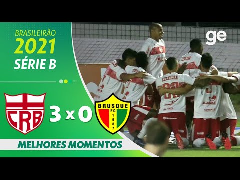 Gols e lances de CRB x Brusque