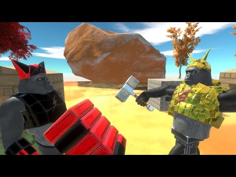 Primates Defy Fake Primates  -  Primatas Desafiam Primatas Fake - Animal Revolt Battle Simulator