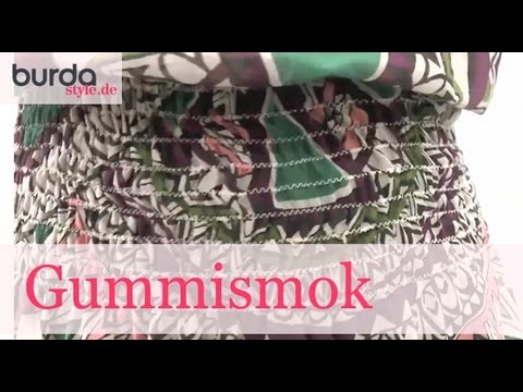 burda style – Gummismok nähen