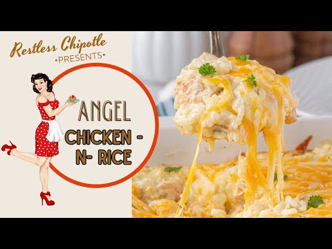 Cheesy Angel Chicken & Rice Casserole: Dump. Bake. Devour