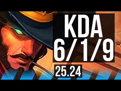 TWISTED FATE vs AKALI (MID) | 6/1/9 | KR Grandmaster | 25.24