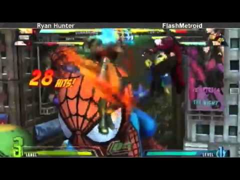 6-2-11 Ryan Hunter (Dante/Amaterasu/Dormammu) vs FlashMetroid (Iron Man/Dante/Tron) 4 - MvC3
