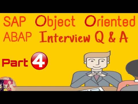SAP Object Oriented ABAP Interview Question & Answers - Part 4 - Realtime - TechTablet