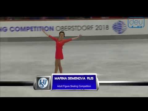 Marina Semenova. Oberstdorf 2018. Silver Ladies II FS. 24 place