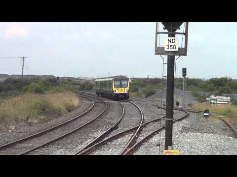 Irish Rail 29000 DMU 29014 arrives at Skerries