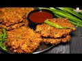 क्रिस्पी भाजी वड़े की रेसिपी इस बारिश 