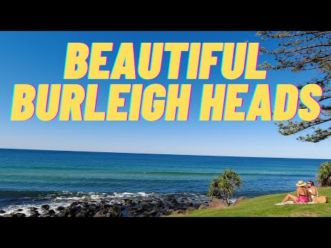 Walk around Beautiful #burleighheads Main Street & Burleigh Point - 4K #asmr #goldcoast