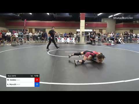40 Kg Rr Rnd 2 - Megan Valdez, California Vs Annalise Maralit, Misfits Girls Wrestling 9803