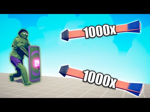 HULK SHIELD vs 1000x OVERPOWERED UNITS - TABS | Totally Accurate Battle Simulator 2024