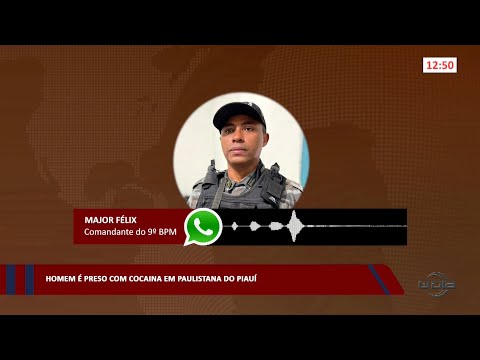 Homem é preso com cocaína em Paulistana do Piauí 27 02 2023