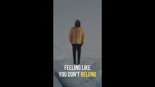 Not belonging? Do THIS💪Motivational quotes | motivational status video #shorts #viral