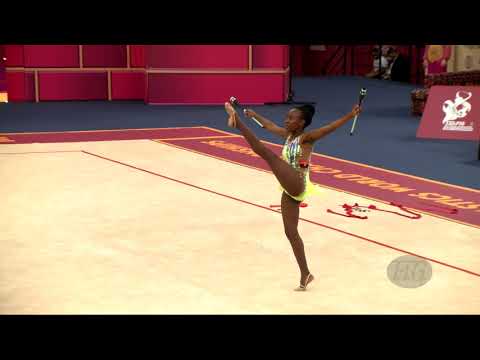 HIGINO Sofia (ANG) - 2019 Rhythmic Worlds, Baku (AZE) - Qualifications Clubs